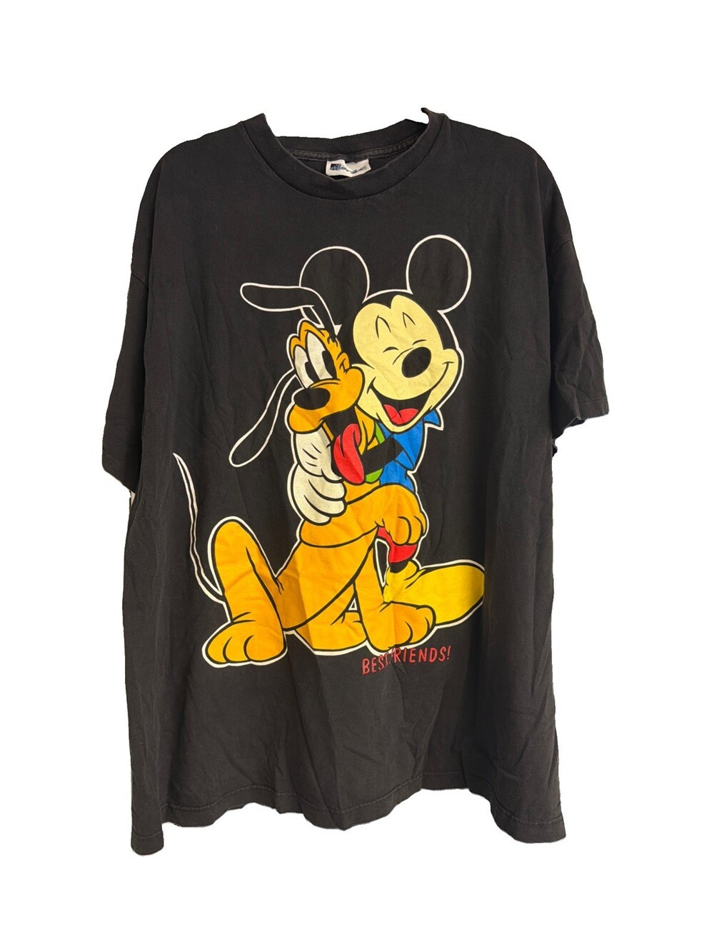 Jacques Moret Vintage Single Stitch T-Shirt USA One Size Mickey & Pluto G0030